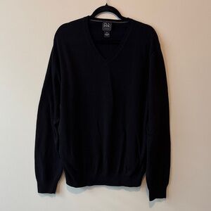 Jos. A. Bank Classic Black V-Neck Sweater